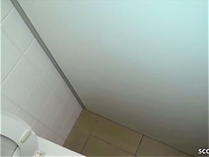 CAUGHT AND SPY GERMAN college teens boink ON restroom AT college