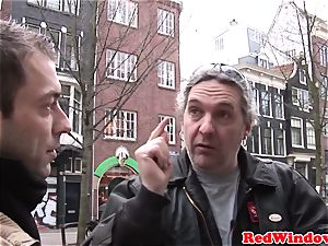 Doggystyled amsterdam hooker pulverizes tourist